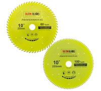 Saxton TCT255MXAPRO Professional Range TCT Circular Saw Blade 255mm x 60 & 100 Teeth x 30mm Bore