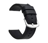 SAXTZDS Accessoires de montre de boucle d'acier inoxydable de bracelet de montre en cuir vintage 18mm 20mm 22mm 24mm, 24mm