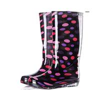 SAXTZDS Bottes de pluie hautes imperméables antidérapantes en caoutchouc pour femme