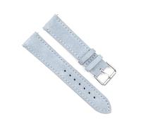 SAXTZDS Bracelets en cuir véritable 18mm 20mm 22mm 24mm Accessoires de montre Bracelets de montre vintage en daim, Bleu clair, 22mm