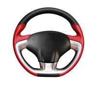 SAXTZDS Couvre Volant en Cuir Rouge Noir, pour Citroen ds3