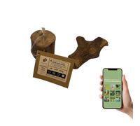 SAXVI PETS Lot de 2 anneaux de dentition pour chien en bois d'olivier rustique, huile d'olive naturelle pour hygiène dentaire, tartre et anxiété Jouet résistant Chaque pièce est unique + guide