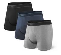 Saxx - Daytripper Boxer Brief Fly 3-Pack - Sous-vêtement synthétique - XXL - black / grey / navy
