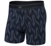 Saxx - Daytripper Boxer Brief Fly - Sous-vêtement synthétique - S - ikat chevron / deep navy