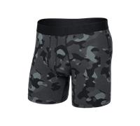 Saxx Underwear - Slip boxer en coton - Droptemp Cooling Cotton BB Fly Pebble Camo/Graphite pour Homme en Coton - Taille M - Gris Gris M