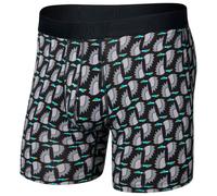 Saxx - Droptemp Cooling Cotton Boxer Brief Fly - Sous-vêtement - XXL - flight pattern / black