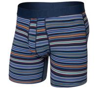 Saxx - Droptemp Cooling Cotton Boxer Brief Fly - Sous-vêtement - XXL - vivid stripe / maritime