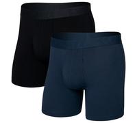 Saxx - Droptemp Cooling Cotton Trunk Fly 2-Pack - Sous-vêtement - S - dark ink / black