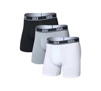 Saxx - Essential Performance Mesh Boxer Brief Fly 3Pk - Boxer homme White / Tradewinds / Black - M