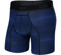 Boxer pour homme Saxx Kinetic Light-Compression Mesh Boxer Brf Variegated Stripe-Blue S