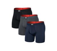 Saxx - Multi-Sport Mesh Boxer Brief Fly 3-Pack - Sous-vêtement synthétique - L - turbulence / navy / black