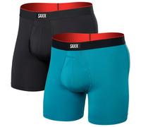 Saxx Boxer Multi-Sport Mesh noir/bleu (2 unités) - S
