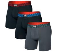 Saxx - Multi-Sport Mesh Boxer Brief Fly 3-Pack - Sous-vêtement synthétique - XXL - red / mint / blue jagged wb