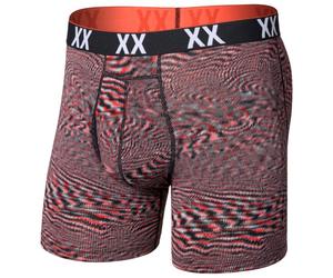 Saxx - Multi-Sport Mesh Boxer Brief Fly - Sous-vêtement synthétique - S - hyperspace / red hot