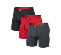 Boxer saxx multi sport mesh fly pack de 3 sunset red turbulence faded black homme