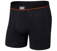 Boxer pour homme Saxx Non-Stop Stretch Cotton Boxer Brief Fly Noir S