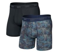 Saxx - Quest Maille Quik-Dry Braguette 2-Pack - Boxer homme Camouflage Matrice / Noir - XS