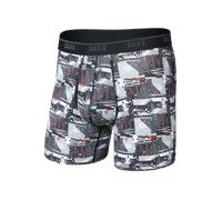 Saxx - Quest Maille Quik-Dry Braguette - Boxer homme Winter Trek - Black - M