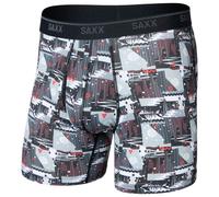 Saxx - Quest Quick-Dry Mesh Boxer Brief Fly 6'' - Sous-vêtement synthétique - M - winter trek / black