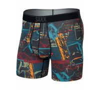 Saxx Quest Quick Dry Mesh Boxer Brief Fly Homme Noir - Sous-vêtements et ceintures outdoor hommes S