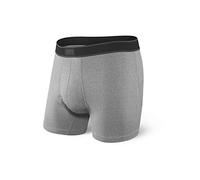 Saxx Underwear Boxer pour Homme - Caleçon Daytripper pour Homme - Boxer Stretch avec Support Pouch Intégré - sous-vêtement pour Homme,Gris Chiné, M
