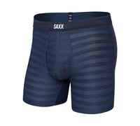 Saxx Underwear - Boxer respirant - DropTemp Cooling Mesh BB Fly - Dark Denim Heather pour Homme - Taille S - Navy Navy S