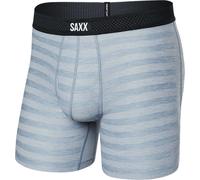 Saxx Underwear - Boxer respirant - Droptemp Cooling Mesh BB Mid Grey Heather pour Homme - Taille XS - Gris Gris XS
