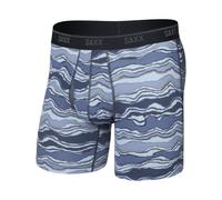 Saxx Underwear - Boxer respirant - Quest Quick-Dry Mesh BB Fly - Lazy River/Multi pour Homme - Taille XL - Bleu Bleu XL