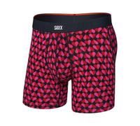 Saxx Underwear - Boxer respirant - Vibe Xtra BB Fly Love Check Baby/Black pour Homme - Taille XL - Rose Rose XL
