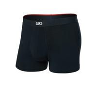 Saxx Underwear - Boxer respirant - Vibe Xtra Soft Comfort Trunk Fly Black pour Homme - Taille XS - Noir Noir XS