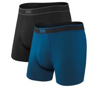Saxx Underwear - Boxers Daytripper Comfort Stretch BB Fly - Pack de 2 Noir/City Blue Taille S