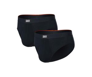 Saxx Underwear - Boxers respirants et doux - Vibe Xtra Soft Comfort Slip Fly Black pour Homme - Taille L - Noir Noir L