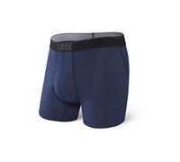 Saxx Underwear Caleçon Homme - Boxer Quest SÉCHAGE Rapide Loose Cannon - sous-vêtement avec Support Pouch Intégré, Bleu Marine, M