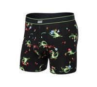 SAXX Underwear Co. Boxer Daytripper Comfort Stretch Braguette pour homme, Tailgators-noir, S