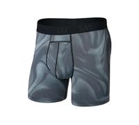SAXX Underwear Co. Boxer de compression léger pour homme Smooth Flex 15,2 cm, Camouflage fumé - Bleu marine foncé, M