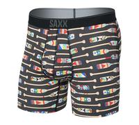 SAXX Underwear Co. Boxer Quest en maille à séchage rapide pour homme, Oartiz-noir, Large
