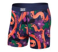 SAXX Underwear Co. Boxer Vibe super doux pour homme avec poche, Année du serpent - Bleu, Medium