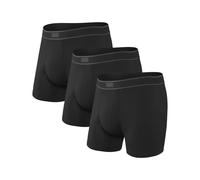 Saxx Underwear - Pack de 3 boxers confortables - Daytripper Comfort Stretch BB Fly 3pk - Black pour Homme - Taille XXL - Noir Noir XXL