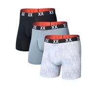 Saxx Underwear - Pack de 3 boxers respirants - Multi-Sport Mesh BB Fly 3pk XXcellence/Tradewinds/Black pour Homme - Taille M M