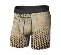 Saxx Underwear - Slip boxer léger et respirant - Smooth Flex Light Compression BB Lustre Weave/Faded Black pour Homme en Nylon - Taille L - Gris Gris L