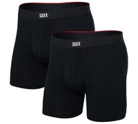 Saxx Underwear Vibe Xtra Brief Fly Boxers 2 Units Noir XL Homme