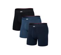 Saxx - Vibe Xtra Boxer Brief Fly 3-Pack - Sous-vêtement synthétique - L - dark denim / navy / black