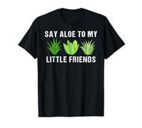 Say Aloe to My Little Friends Botanical Cactus Plante d'intérieur T-Shirt