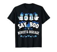 Say Boo Behcets Sensibilisation à la maladie Halloween T-Shirt Graphique avec Valeur