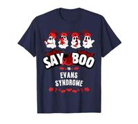 Say Boo Evans Sensibilisation au Syndrome Halloween T-Shirt