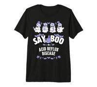 Say Boo Sensibilisation à la maladie de Reflux Acide Halloween T-Shirt Haut de Gamme