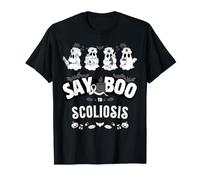 Say Boo Sensibilisation à la scoliose Halloween T-Shirt