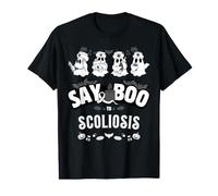 Say Boo Sensibilisation à la scoliose Halloween T-Shirt Graphique avec Valeur