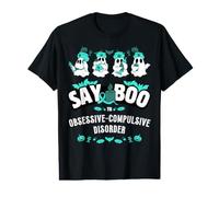 Say Boo Sensibilisation aux Troubles obsessionnels compulsifs Halloween T-Shirt Graphique avec Valeur