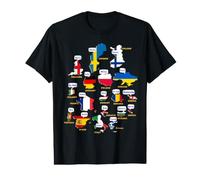 Say Hello in 18 European Languages,Cute Kids Gift T-Shirt Graphique avec Valeur